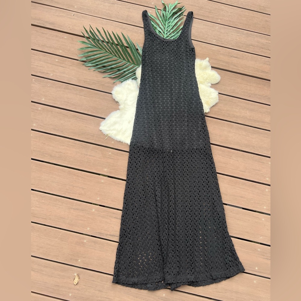 Long Black dress with short dress inside